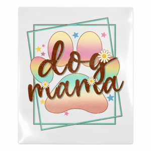 Dog Mama Pastel Paw Animals & Pets UV transfer for hard-surface products
