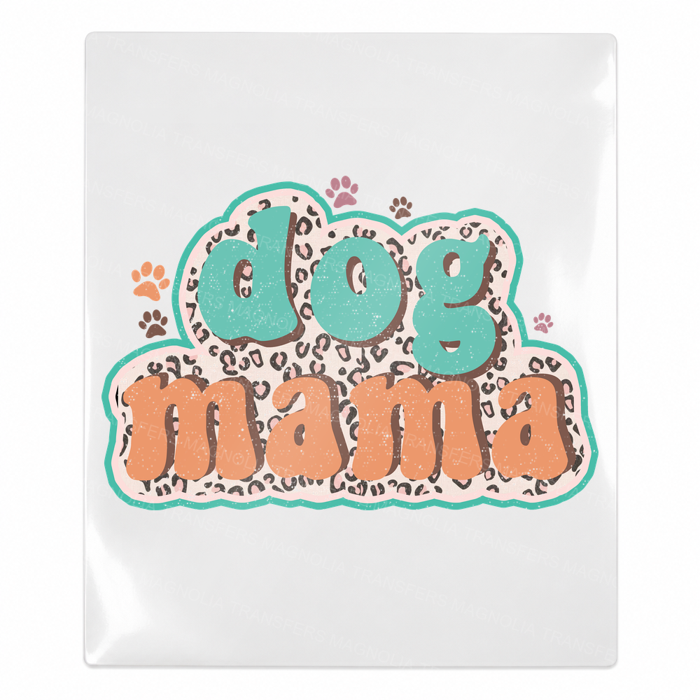 Dog Mama Leopard Outline Animals & Pets UV transfer for hard-surface products