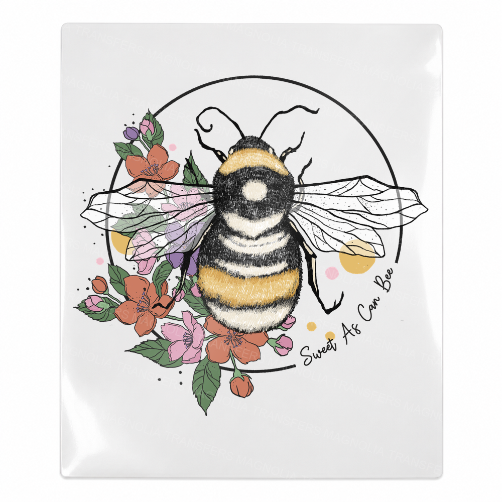 Sweet As Can Bee Animals & Pets UV transfer for hard-surface products