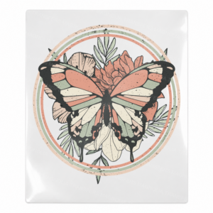 Floral Butterfly Circle Animals & Pets UV transfer for hard-surface products