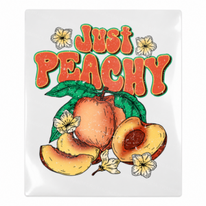 Just Peachy Floral Beach & Summer UV transfer for hard-surface products