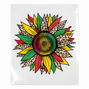 Patterned Sunflower BLM Black Lives Matter UV transfer for hard-surface products