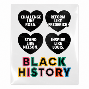 Challenge Like Rosa Reform Like Frederick Stand Like Nelson Inspire Like Louis BLM Black Lives Matter UV transfer for hard-surface products