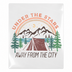 Under the Stars Away From the City Camping & Nature UV transfer for hard-surface products
