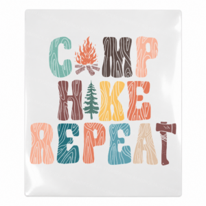 Camp Hike Repeat Camping & Nature UV transfer for hard-surface products