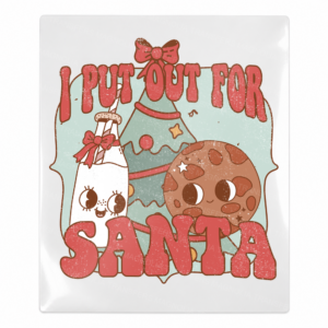 I Put Out for Santa Cookies Christmas UV transfer for hard-surface products