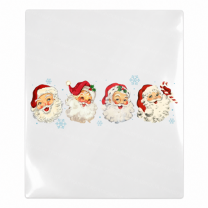 Santa Face Trio Christmas UV transfer for hard-surface products