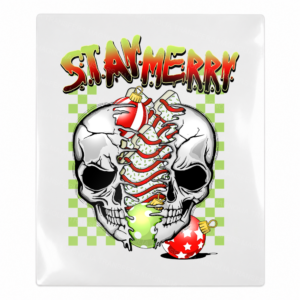 Stay Merry Skeleton Christmas UV transfer for hard-surface products