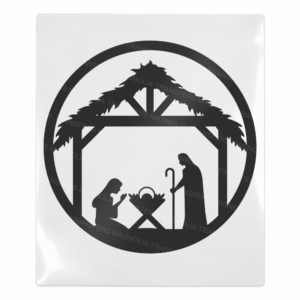 Nativity Silhouette Christmas UV transfer for hard-surface products