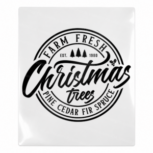 Farm Fresh Christmas Trees Christmas UV transfer for hard-surface products