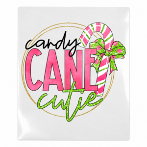 Candy Cane Cutie Christmas UV transfer for hard-surface products