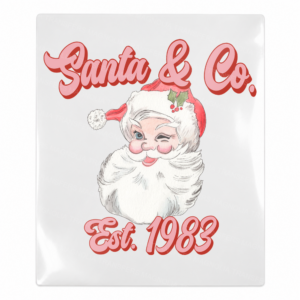 Santa and Co Est 1983 Christmas UV transfer for hard-surface products