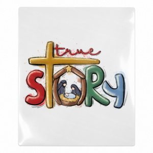 True Story Nativity Christmas UV transfer for hard-surface products