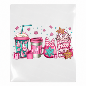 Pink Christmas Drink Bar Christmas UV transfer for hard-surface products