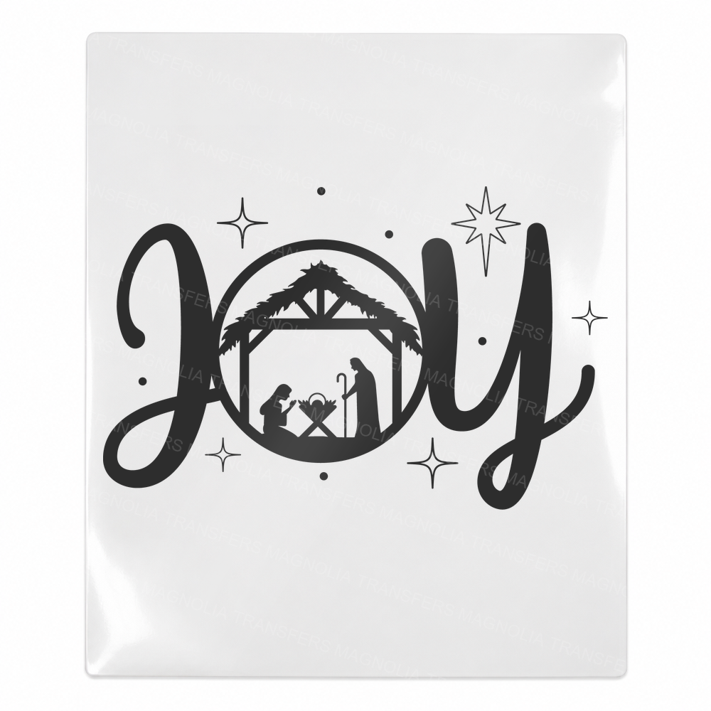 Nativity Joy Christmas UV transfer for hard-surface products