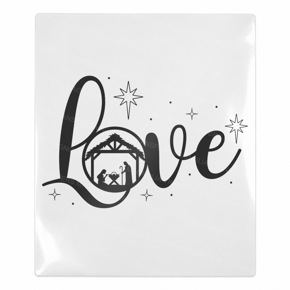 Nativity Love Christmas UV transfer for hard-surface products