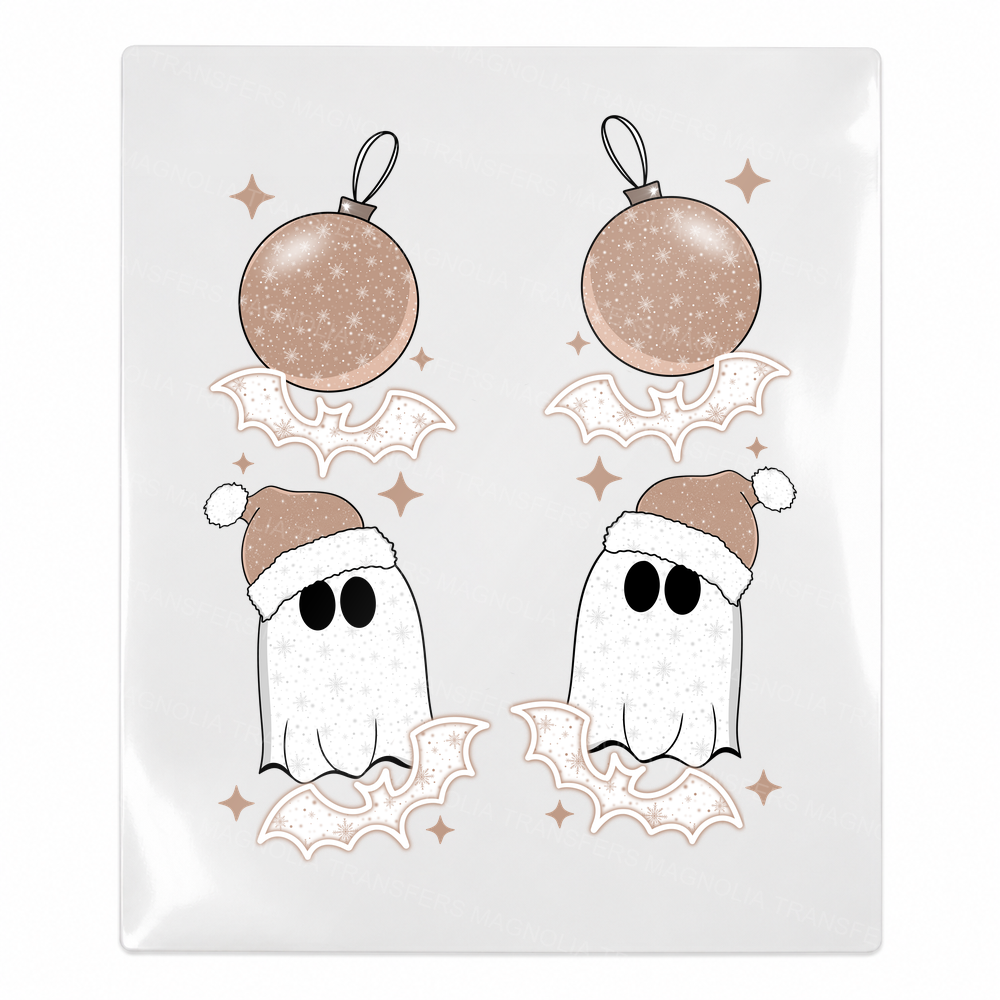 Christmas Ghost Ornaments Christmas UV transfer for hard-surface products