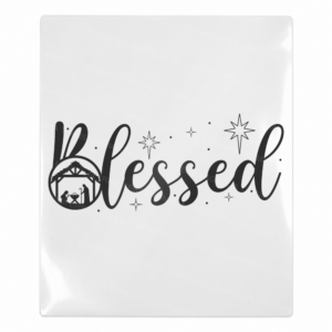 Blessed Nativity Christmas UV transfer for hard-surface products
