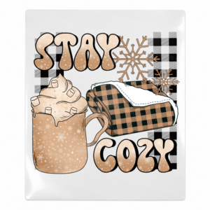 Stay Cozy Christmas UV transfer for hard-surface products
