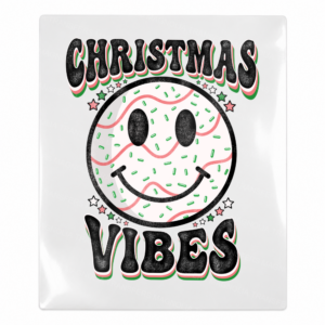 Christmas Vibes Smiley Christmas UV transfer for hard-surface products