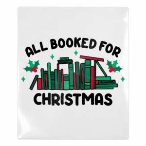 All Booked For Christmas Christmas UV transfer for hard-surface products