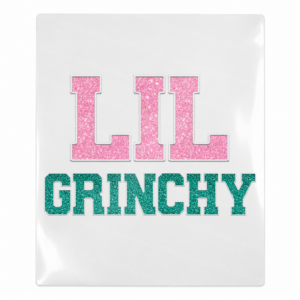 Lil Grinchy Christmas UV transfer for hard-surface products