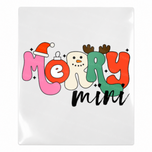 Merry Mini Christmas UV transfer for hard-surface products