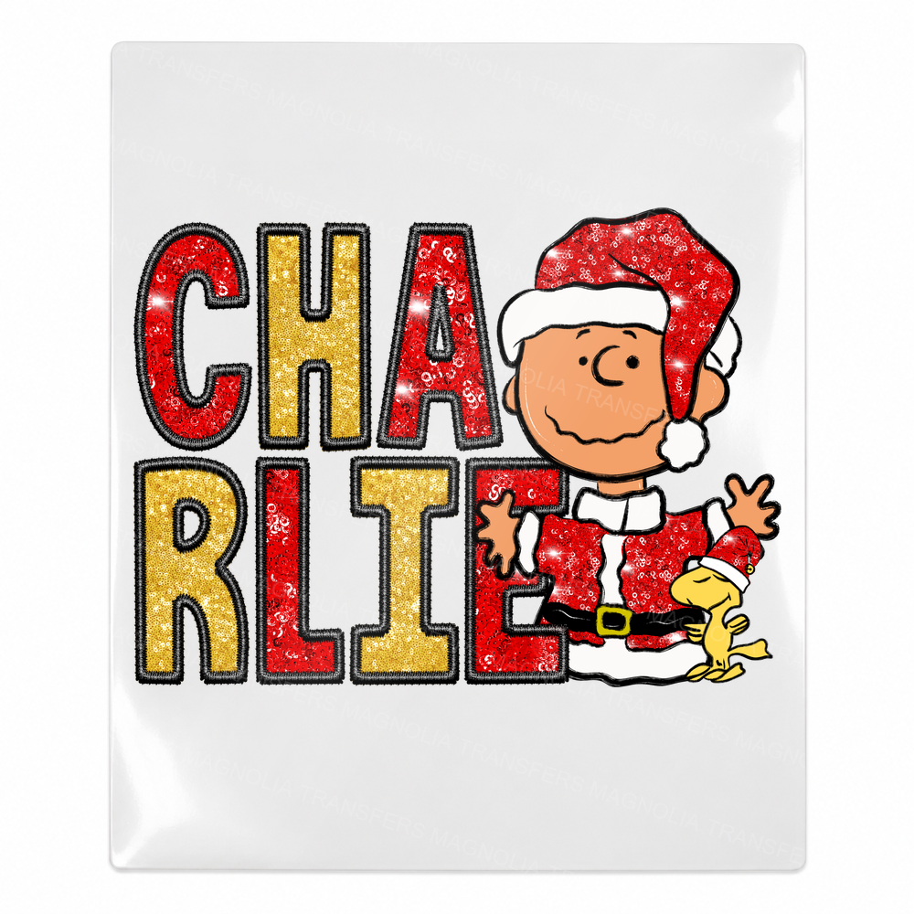 Charlie Christmas Christmas UV transfer for hard-surface products