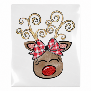 Reindeer Leopard Glasses Christmas UV transfer for hard-surface products