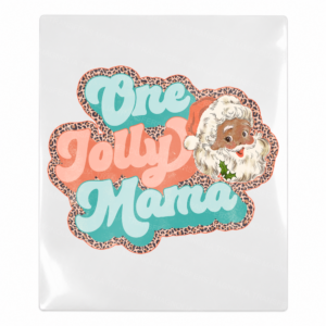 One Jolly Mama Christmas UV transfer for hard-surface products