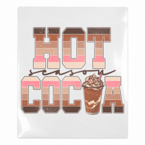 Hot Cocoa Christmas UV transfer for hard-surface products