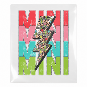 Mini Lightning Bolt Christmas UV transfer for hard-surface products