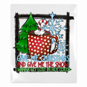 Give Me Christmas And Snow Christmas UV transfer for hard-surface products