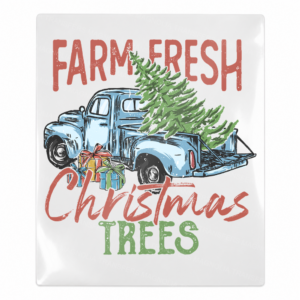 Farm Fresh Christmas Trees Truck Christmas UV transfer for hard-surface products