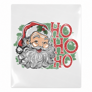 Ho Ho Ho Santa Face Christmas UV transfer for hard-surface products