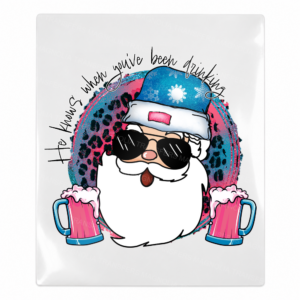 This Santa May Have Been Drinking Pink Christmas UV transfer for hard-surface products