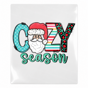 Cozy Season Santa Stripes Christmas UV transfer for hard-surface products