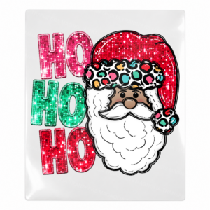 Ho Ho Ho Santa Face Christmas UV transfer for hard-surface products