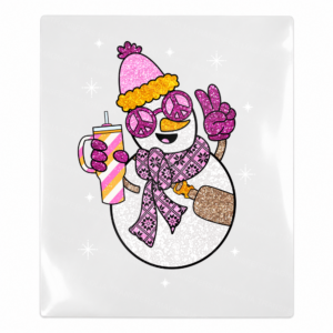 Cool Snowman Drink Christmas UV transfer for hard-surface products