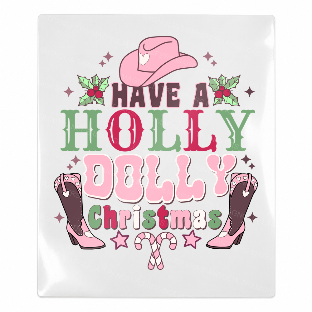 Have A Holly Jolly Christmas Christmas UV transfer for hard-surface products