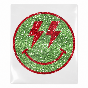 Christmas Smiley Lightning Christmas UV transfer for hard-surface products