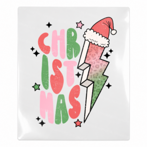 Pastel Christ Mas Lightning Christmas UV transfer for hard-surface products