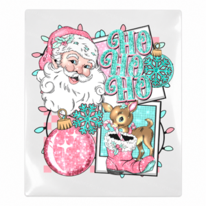 Ho Ho Ho Santa Reindeer Christmas UV transfer for hard-surface products