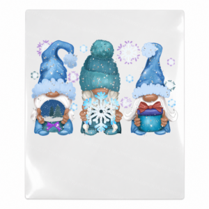 Winter Gnomes Trio Christmas UV transfer for hard-surface products