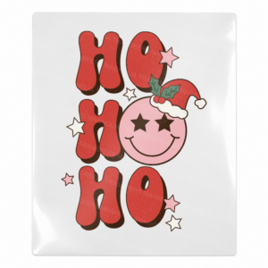 Ho Ho Ho Smiley Christmas UV transfer for hard-surface products