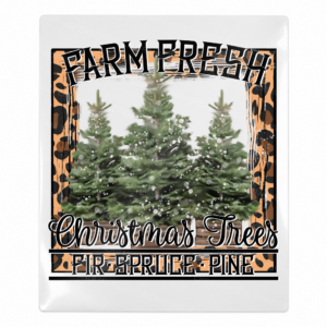 Farm Fresh Christmas Trees Christmas UV transfer for hard-surface products