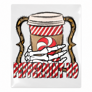 Peppermint Christmas Coffee Christmas UV transfer for hard-surface products