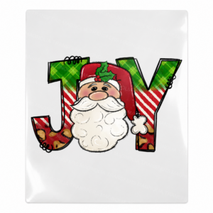 Joy Santa Christmas UV transfer for hard-surface products