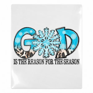 God Is The Reason Snowflake Christmas UV transfer for hard-surface products
