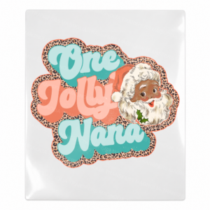 One Jolly Nana Santa Christmas UV transfer for hard-surface products